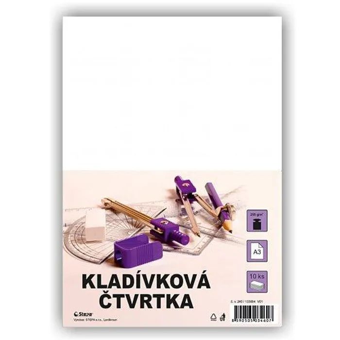 Hauptproduktbild Kladívková čtvrtka A3/10/250g - bílá