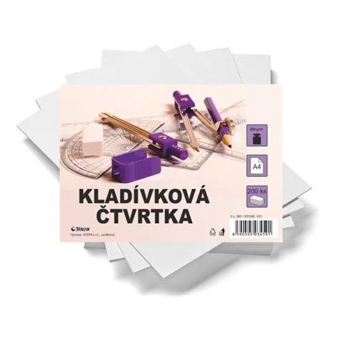 Hauptproduktbild Kladívková čtvrtka A4/200/250g - bílá