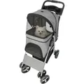 Weiteres Produktbild Hundekinderwagen BUGGY, schnell zusammenklappbar, 47 x 100 x 80 cm, Belastbarkeit bis 15 kg, grau