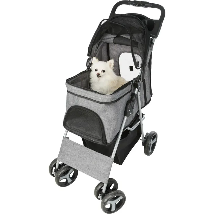 Hauptproduktbild Kočárek pro psy BUGGY, rychlosklápěcí, 47 x 100 x 80cm, nosnost do 15 kg, šedá