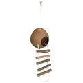 Kokosnusshaus für Hamster mit einer Leiter 13 x 56 cm