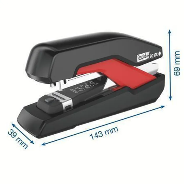 Hauptproduktbild Kompaktní sešívačka Rapid Supreme Omnipress SO30c, Červená/Černá