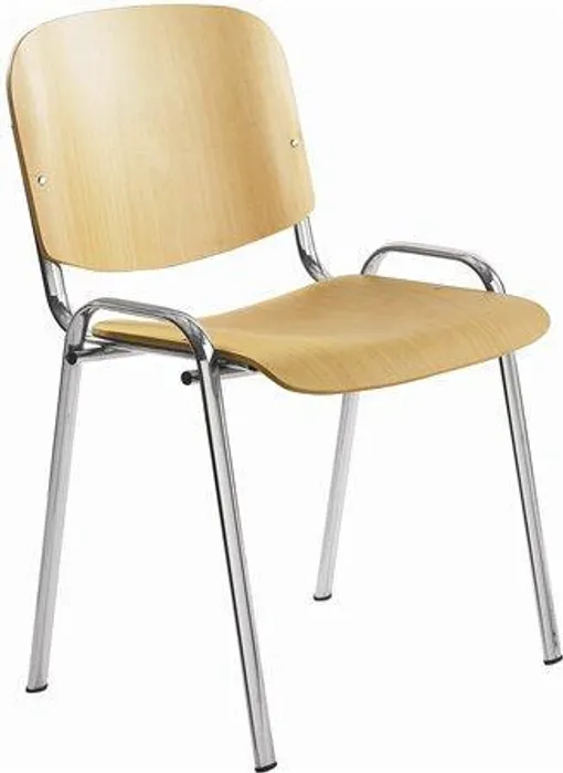 Hauptproduktbild Konferenční židle, dřevěná, chromovaná základna, "1120 LC", buk