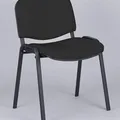 Weiteres Produktbild Konferenzdrehstuhl, Stoffbezug, schwarze Metallbasis, "Felicia", schwarz