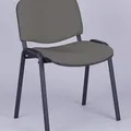 Weiteres Produktbild Konferenzdrehstuhl, Stoffbezug, schwarze Metallbasis, "Felicia", grau