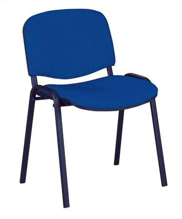 Hauptproduktbild Konferenční židle, textilní, černá kovová základna, "Felicia", šedá