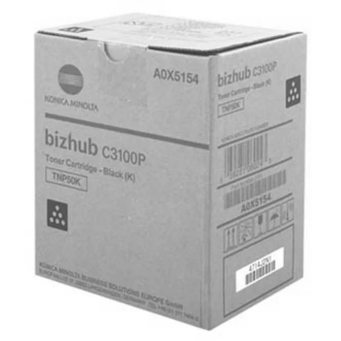 Hauptproduktbild Konica Minolta originální toner A0X5154, black, 5000/4700str., TNP-50K, Konica Minolta Bi