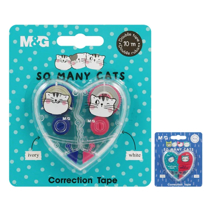 Hauptproduktbild Korektor páska M&G So Many Cats! /5 mm x 10 m/, sada 2 ks