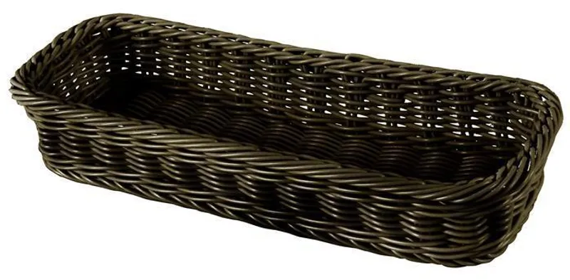 Hauptproduktbild Koš na chléb, plastový, 31,8x11x5,5 cm, hnědý