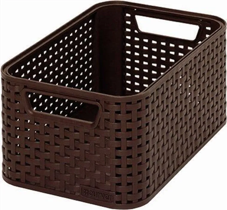 Hauptproduktbild Košík, umělý ratan, 7 l, čokoládově hnědý, CURVER