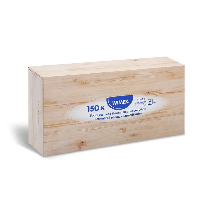 Hauptproduktbild Kosmetická utěrka (PAP FSC Mix) 2vrstvá v boxu [150 ks]