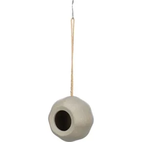 Ball - Hängender Futterspender für den Außenbereich, 15,9 cm, Weizen-/Maisstärke, Grau