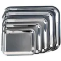 Weiteres Produktbild Metalltablett, rechteckig, Chrom, 35 x 28 cm