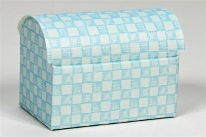 Hauptproduktbild Krabice Cofanetto 70 x 45 x 52 mm modrobílá kostka