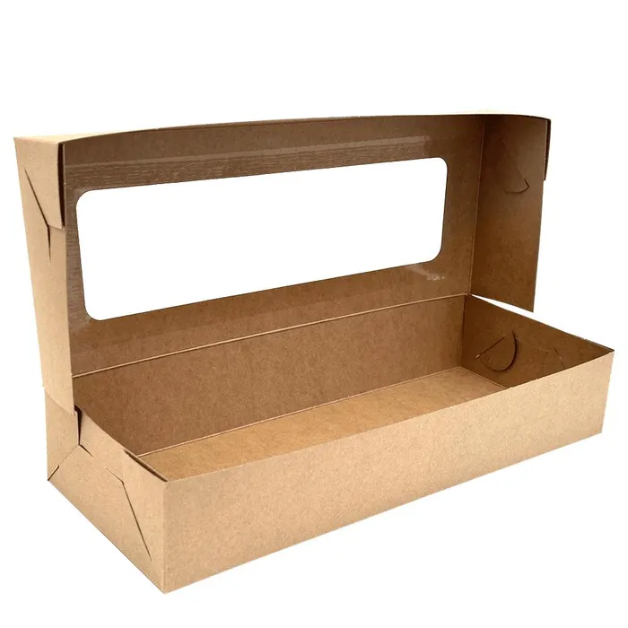 Hauptproduktbild Krabice na z kusky s ok‚nkem 13 x 33 x 6 cm HN·Dµ [50 ks]