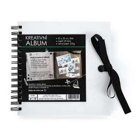 Kreativalbum 20,5 x 20,5 cm weiß