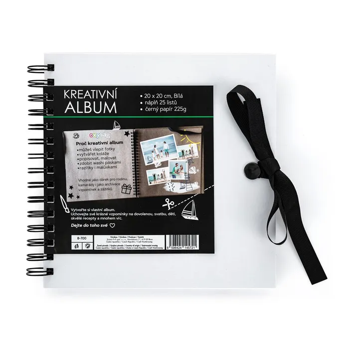 Hauptproduktbild Kreativní album 20,5 x 20,5 cm bílá