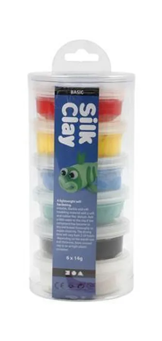Hauptproduktbild Kreativní sada "Silk Clay", 6 barev, CREOTIME