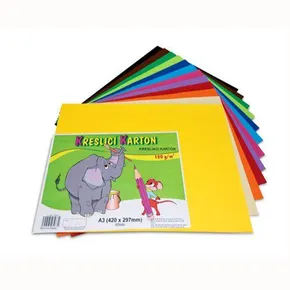 Zeichenkarton farbig A3/180g - grau [50 Blatt]