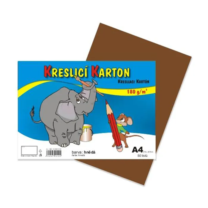 Hauptproduktbild Kreslící karton A4-180g hnědý [50 listů]