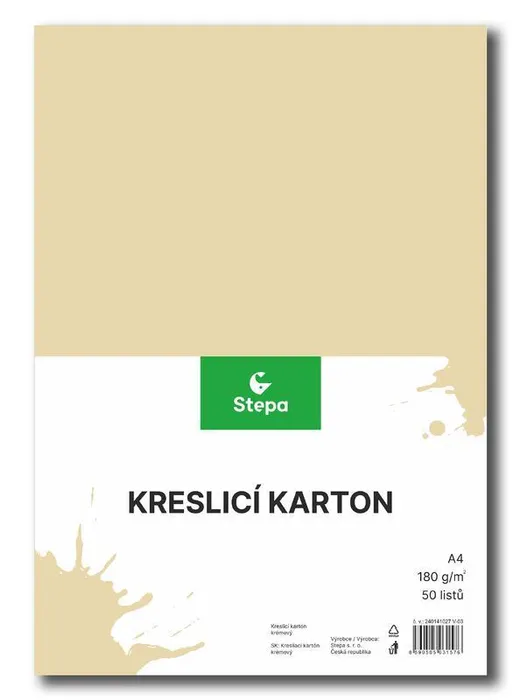 Hauptproduktbild Kreslící karton A4-180g krémový [50 listů]