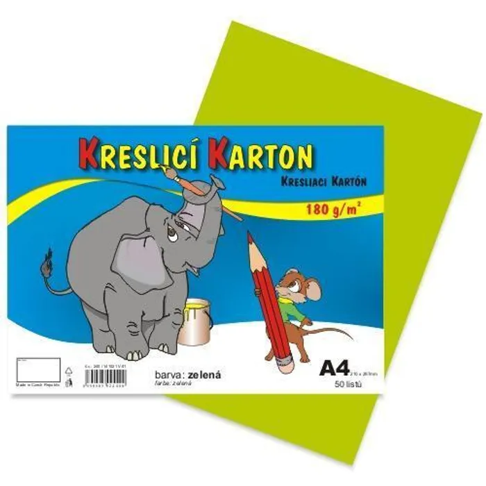 Hauptproduktbild Kreslící karton A4-180g světle zelený [50 listů]