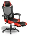 Stuhl "GXT 706 Rona", rot-schwarz, Gaming, Kunstleder, mit Fußstütze, TRUST
