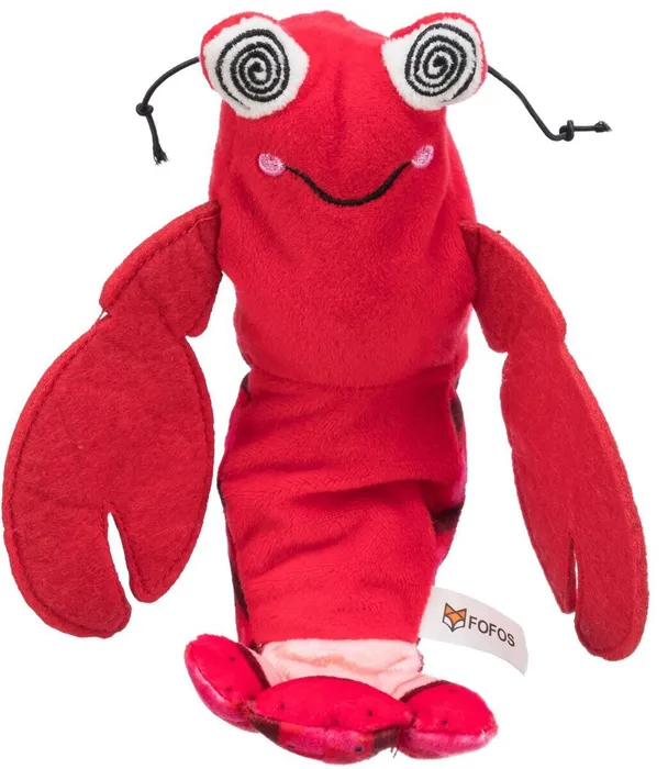 Hauptproduktbild Kreveta jako živá, mrskající se, s catnipem, látka, 23 cm