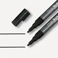 Kreidemarker, schwarz, 1 - 2 mm, konische Spitze, flüssig, SIGEL