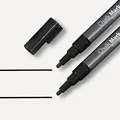 Kreidemarker, schwarz, 1 - 2 mm, konische Spitze, flüssig, SIGEL