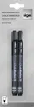 Kreidemarker, schwarz, 1 - 2 mm, konische Spitze, flüssig, SIGEL