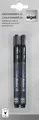 Kreidemarker, schwarz, 1 - 2 mm, konische Spitze, flüssig, SIGEL