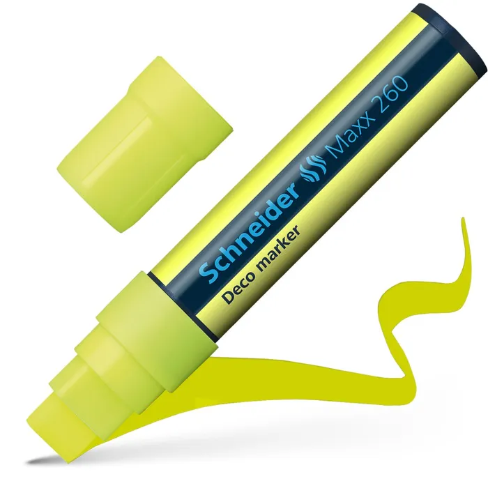 Hauptproduktbild Křídový popisovač "Maxx 260", žlutý, 2-15mm, SCHNEIDER