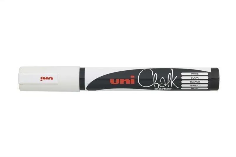 Hauptproduktbild Křídový popisovač "PWE-5M", bílý, 1,8-2,5mm, UNI