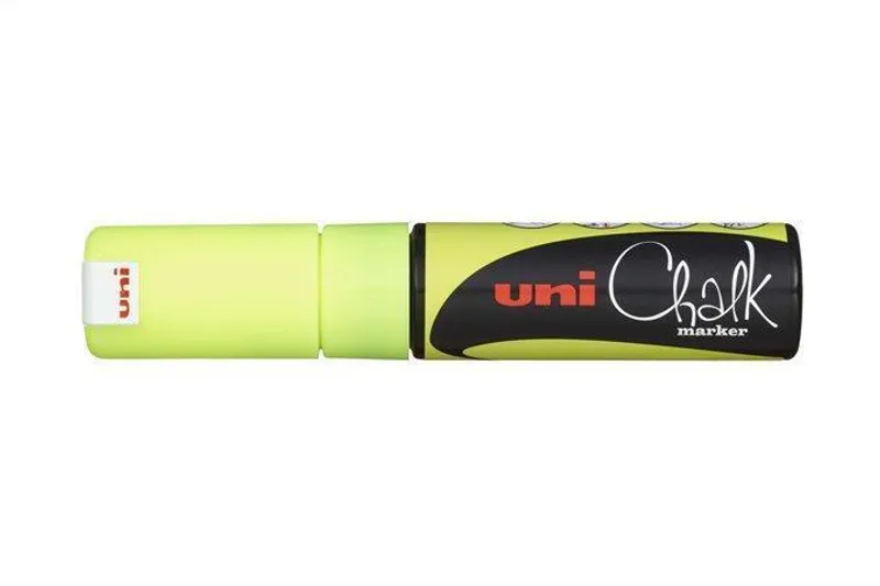 Hauptproduktbild Křídový popisovač "PWE-8K", fluorescenční žlutá, 8mm, UNI