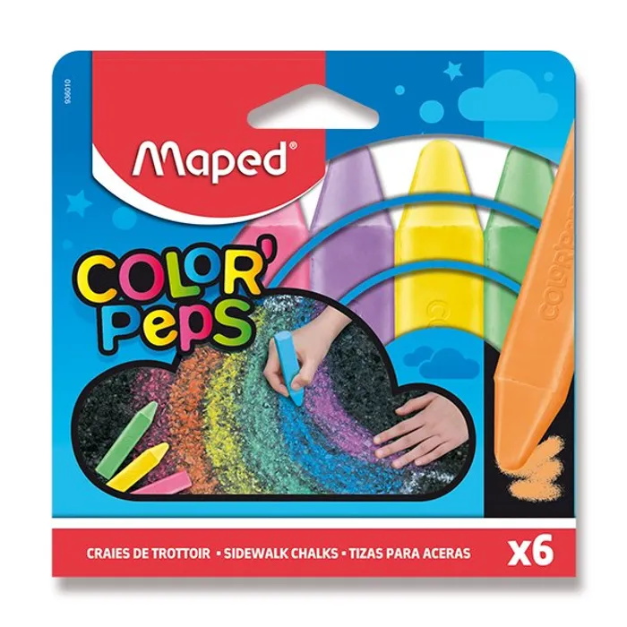 Hauptproduktbild Křídy na chodník Maped 6 barev