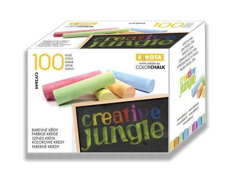 Hauptproduktbild Křídy na tabuli kulaté "Creative Jungle", mix barev