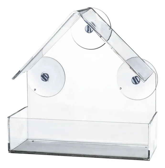 Hauptproduktbild Krmítko pro ptáky na okenní tabuli, 225 ml/15 × 15 × 6 cm, plast