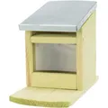 Eichhörnchen-Futterstation 12 x 18 x 24 cm, Kiefernholz natur/Metall