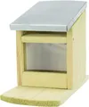 Eichhörnchen-Futterstation 12 x 18 x 24 cm, Kiefernholz natur/Metall