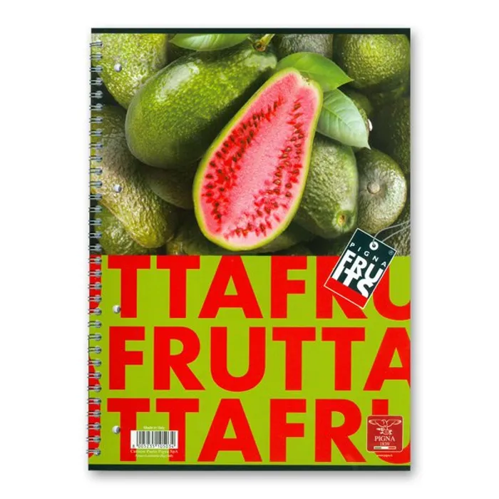 Hauptproduktbild Kroužkový blok Pigna Fruits A4, linkovaný, 80 listů, mix motivů