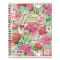 Ringblock Pigna Nature Flowers A4, liniert, 60 Blatt, Motivmix