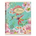 Weiteres Produktbild Pigna Nature Flowers Ringblock A5, liniert, 60 Blatt, Motivmix