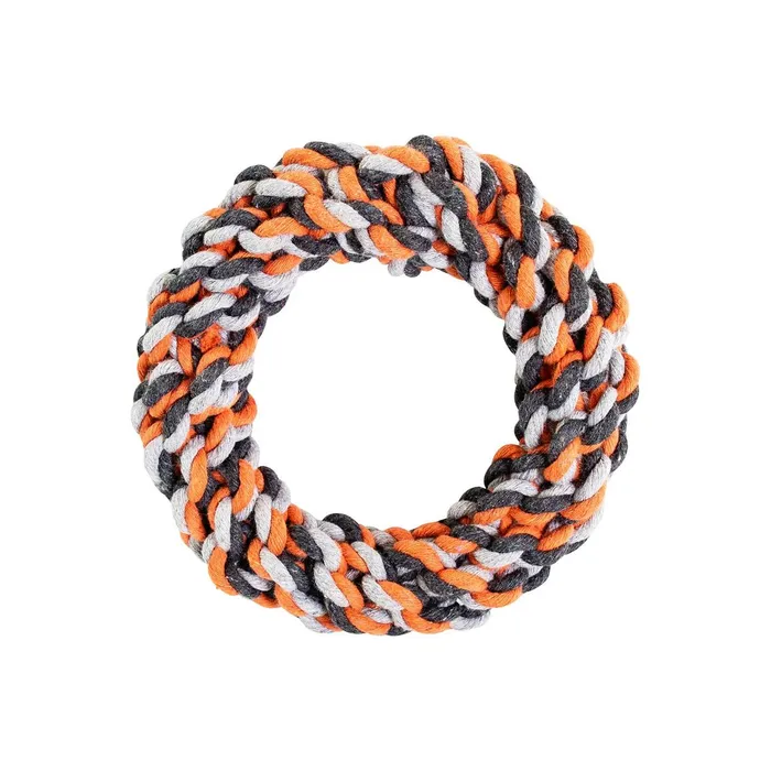 Hauptproduktbild Kruh HipHop bavlněný 15 cm / 130 g šedá, tm.šedá, oranžová