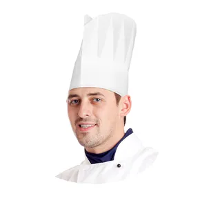Kochmütze (PAP) weiß 23cm [10 St.]