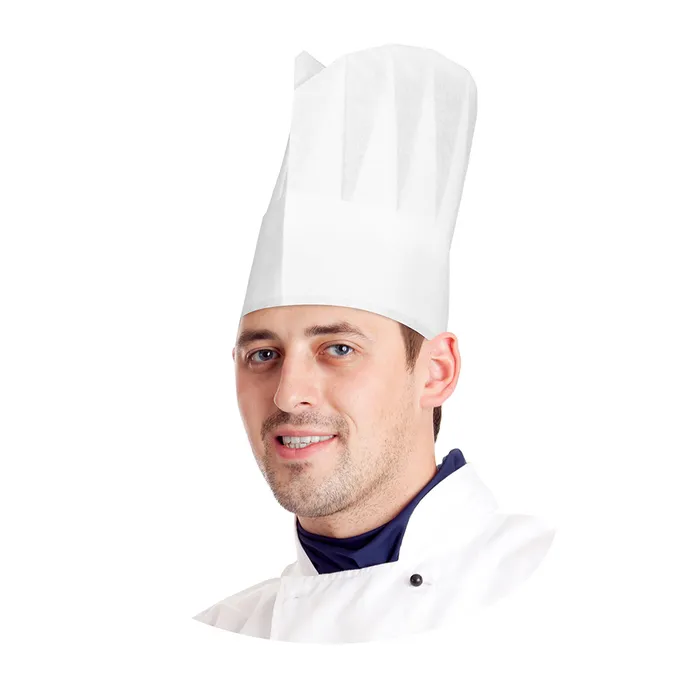 Hauptproduktbild Kuchařská čepice papírová, bílá 23 cm [10 ks]