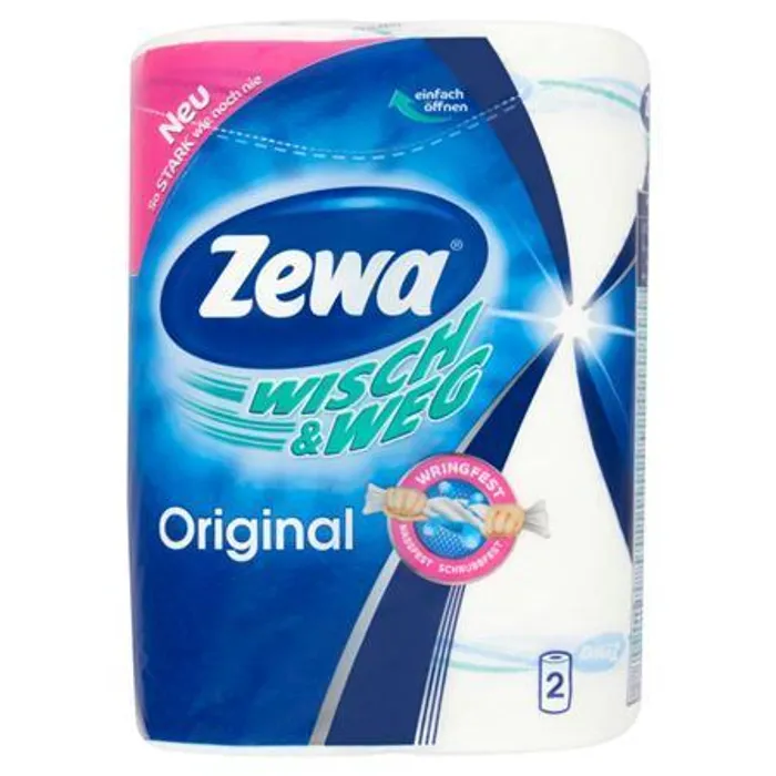 Hauptproduktbild Kuchyňské utěrky, 2 vrstvy, 2 ks, ZEWA "Klassik"
