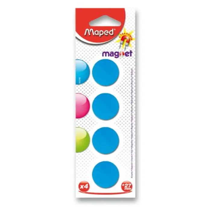 Hauptproduktbild Kulaté magnety Maped - průměr 27 mm - mix barev, 4 ks