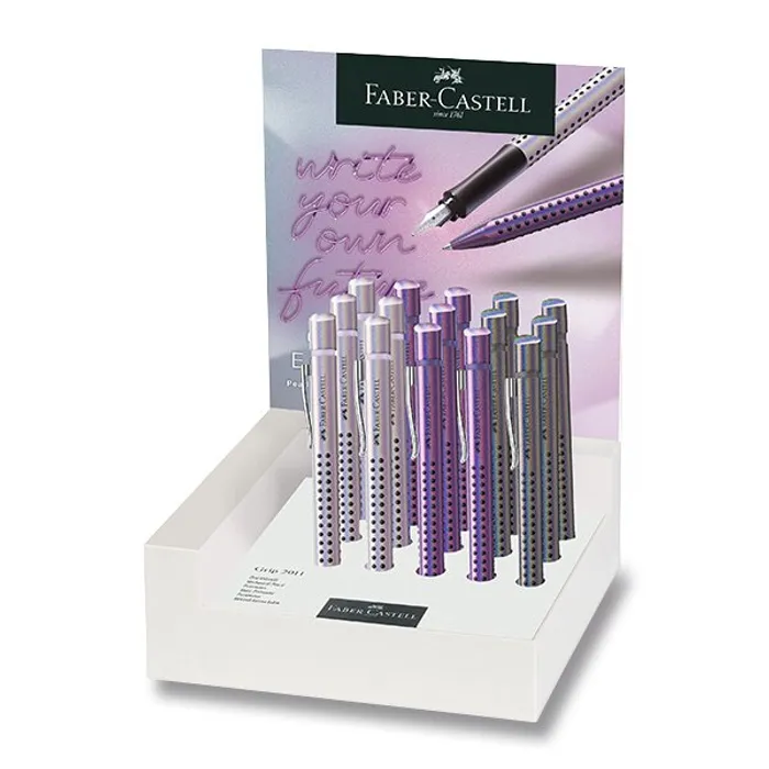 Hauptproduktbild Kuličková tužka Faber-Castell Grip Edition Glam XB stojánek 15 ks