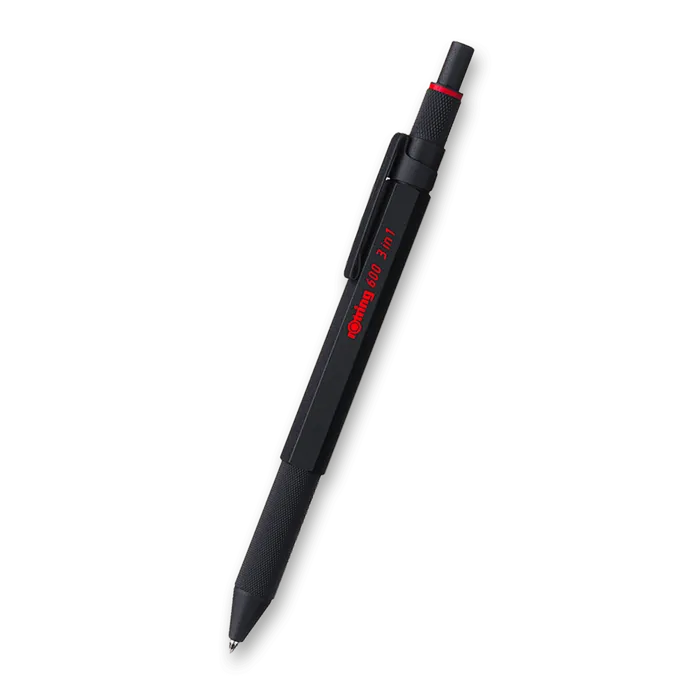 Hauptproduktbild Kuličková tužka Multipen Rotring 600 Black 3 v 1 3 barvy + mechanická tužka 0,5mm